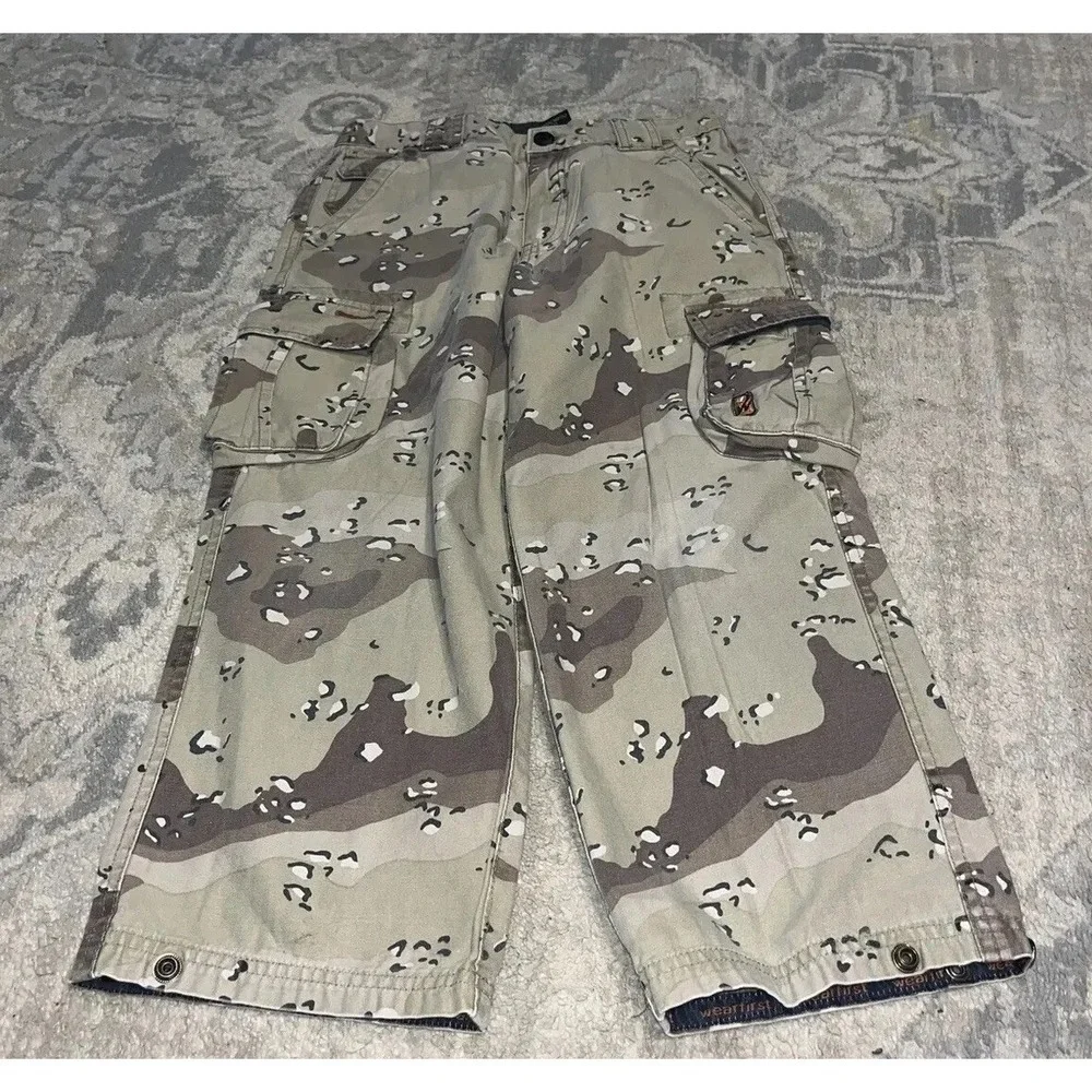 WearFirst Boys Youth Size 7 Camo Beige‎ Cargo Pants